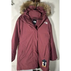NEW The North Face Women’s Arctic Parka Jacket Size 2XL Wild Ginger Faux Fur